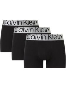 Calvin Klein Herren 3er-Pack Reconsidered Steel Trunks, Schwarz L