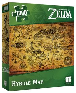 Zelda Hyrule Map Puzzle Nintendo 1000 Teile Fanmerch 49 x 68 cm offiziell lizenziertes Puzzle