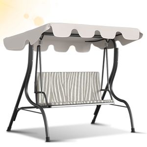 SWANEW Sun Canopy Náhradný slnečník Vetruodolný kryt Hollywood Swing 210x145cm Béžová