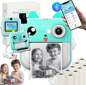 Mini Termotiskárna Instantní Fotoaparát Pro Děti + Paměťová Karta Na 9 Snímků