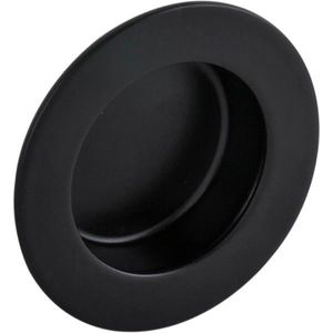 Muschelgriff Forrada ø 50 mm, Einlass ø 35 mm, Edelstahl schwarz matt