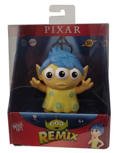 Mattel HCB31 Disney Pixar Remix Aliens Dress-Up Figur INSIDE OUT - Alles steht Kopf Joy Glück mit gelben Kleid und blaue Haare