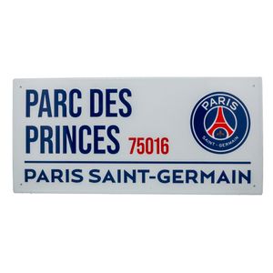 Paris Saint Germain FC - Tafel "Parc Des Princes 75016", Straßenschild TA11570 (Einheitsgröße) (Weiß/Blau/Rot)