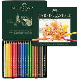 FABER-CASTELL Buntstifte POLYCHROMOS 24er Metalletui