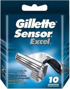 Žiletky Gillette Sensor Excel, balenie 10 kusov