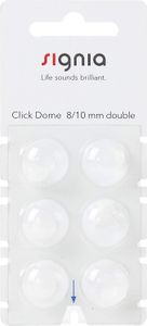 Signia Click Dome 8/10 mm double 6er Blister