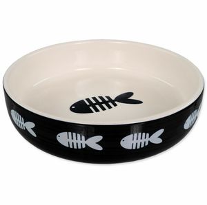 MAGIC CAT Schüssel Keramikdruck Fisch schwarz 13 cm