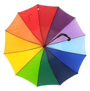 XXL großer Regenschirm Partnerschirm Stockschirm Regenbogen Schirm Ø130cm bunt