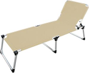 LEX Alu-Sonnenliege Extra hoch Extra lang in Beige
