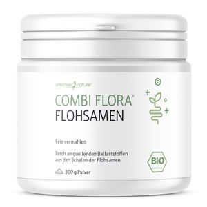 Combi Flora Flohsamenschalen Pulver - 300g - Bio-Qualität