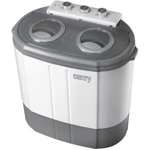 Camry Waschmaschine CR 8052 Toplader, Waschkapazität 3 kg, 1300 U/min, Tiefe 40 cm, Breite 60 cm, Weiß-Grau,