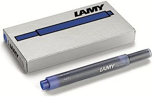 LAMY T10 inkoustové náplně pro plnicí pero modré/černé 5 ks.