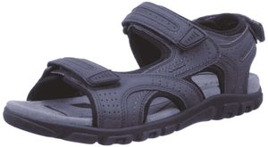 GEOX Respira Uomo Sandal Strada D Herren Sandalen Outdoor Navy Dk Grey, Größe:EUR 42