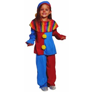 Kinder Clown Kostüm (Oberteil & Hose) Größe: 122-128 (6-7 Jahre)