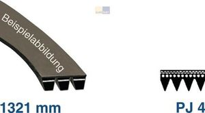 Riemen 1321 PJ 4 für u.a. Bauknecht Bosch Constructa Siemens Philips Whirlpool Brandt Lloyds Neff Ignis