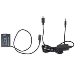 DC-Kuppler + PD USB Typ-C Adapter Set - kompatibel mit Panasonic DMW-DCC6 - DMW-BMB9E