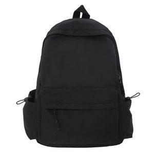 Dámský školní batoh,Cestovní školní tašky 14palcový batoh na notebook,Batoh pro dospívající dívky, voděodolný, uni školní batoh - černý