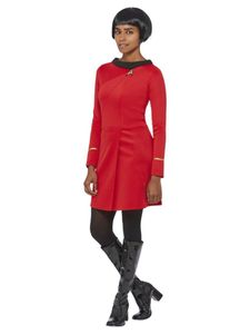 Damen Kostüm Star Trek Einsatzuniform Karneval Fasching Gr. S