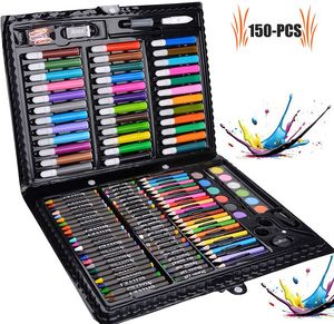 Malkasten für Kinder 150 Pcs Buntstifte Set  Malset Kinder Kinderspielzeug  Geschenk für Kinder Farben Set für Kinder