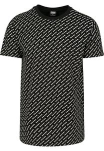 Urban Classics T-Shirt Allover Logo Tee Black-L