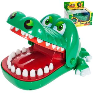 MalPlay Geschicklichkeitsspiel Krokodil | Krokodil beim Zahnarzt | Kinderspiel Familienspiel | 2-4 Spieler | ab 3 Jahren