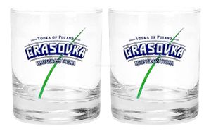 Grasovka Vodka Tumbler Longdrink Glas Gläser Set - 2x Tumbler