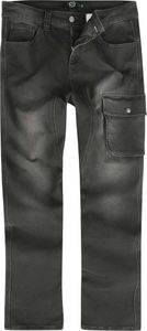 RED by EMP Herren schwarz/graue Baggy-Jeans mit leichter Waschung L