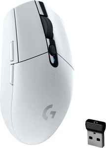 Logitech G G305, rechts, Optisch, RF Wireless + Bluetooth, 12000 DPI, 400 fps, Weiß
