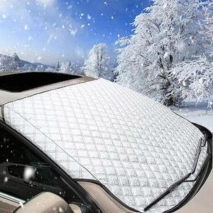 Windschutzscheibenabdeckung Frontscheibenabdeckung Winter Scheibenabdeckung Auto Frostabdeckung Sonnenschutz Winschutzscheiben Abdeckung Faltbar Für Die Gegen Schnee, EIS,150X100CM