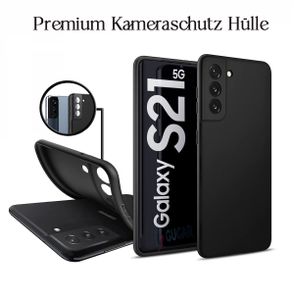 Samsung Galaxy S21 5G - Silikon Handy Schutz Hülle TPU Handy Schutz Case - Schwarz