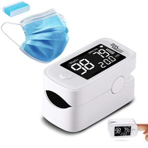 Promedix PR-870 1,5" HD LED pulzný oxymeter lekársky pulzný oxymeter + 2x lekárske masky CE EN 14683:2019 - sada - modrá farba 10 kusov Promedix PR