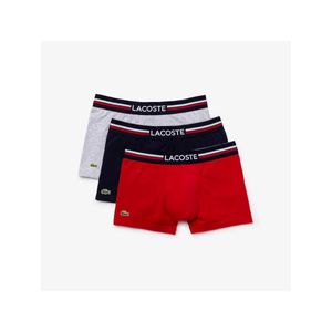 Lacoste Herren 3er Pack ikonische Trunks, Mehrfarbig M