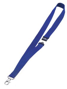 DURABLE Textilband 20 mit Karabiner 10 St., 813707 dunkelblau