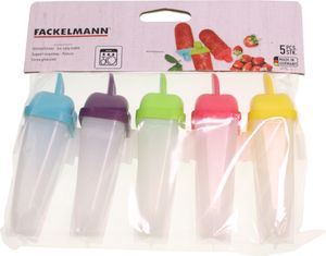 FACKELMANN 49195 5x formy na led | plast | korálová/zelená/modrá/fialová/žlutá