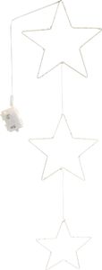 LED Metallstern 3-teilig 28/25/20 cm hängend 180 LED Innen- und Außen
