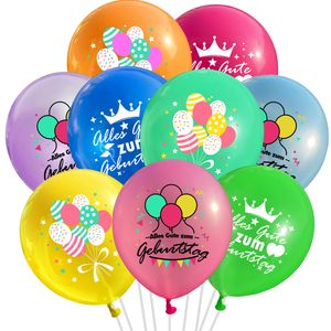 Oblique Unique Luftballon Set Alles Gute zum Geburtstag für Kinder Geburtstag Party 9 Deko Ballons Geburtstagsdeko bunt
