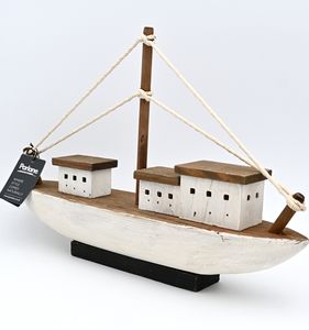 Kutter Fischerboot Fischkutter Schiffsmodell Holzschiff Schiff 45cm kein Bausatz