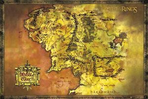 GBeye Lord of the Rings Classic Map Poster 91.5x61cm.