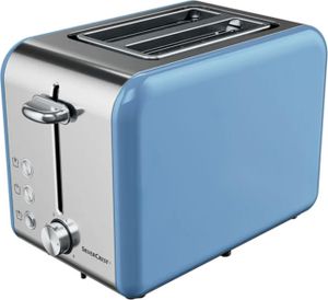 SILVERCREST® Toaster Toastautomat  STB950 A1 blau 2 Scheiben Brötchenaufsatz