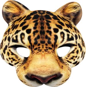Oblique Unique Leoparden Maske Gesichtsmaske Leopard für Halloween Kostüm Karneval Fasching Motto Party als Tier Verkleidung