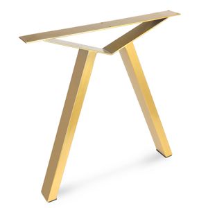 2 x Tischgestell Tischkufen Tischuntergestell Tischbeine A - Gestell 70x72 cm Golden