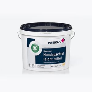 MEGA 602 Megamur Handspachtel leicht mittel 10 Liter hellgrau