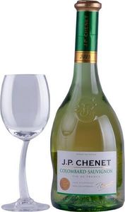 J.P. Chenet Colombard Sauvignon 11,5% Vol. 0,75L + Glas