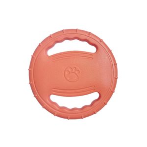 Frisbee und wurfscheiben，Mittlere und große Hunde Interaktives Spielzeug，Schwimmen, im Freien klingendes Hundespielzeug,Hundefrisbee,orange Farbe