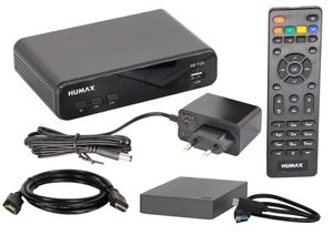 Humax Digital HD Fox Sat Receiver HD - digitaler HD Satellitenreceiver mit 1 TB Festplatte & Aufnahmefunktion (PVR Ready), Satreceiver mit HDMI & SCART Anschluss, DVB-S/S2 für Satelliten Empfang, B-Ware