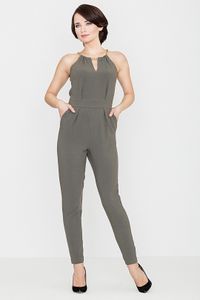 Lenitif Jumpsuit für Frauen Clath K338 olive XL