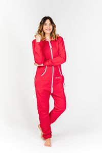Moniz Damen Jumpsuit, Strawberry Red, Größe S