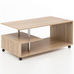 Design Couchtisch WL5.735 105 x 48,5 x 60 cm Sonoma Drehbar