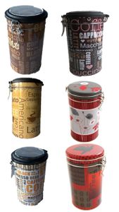 Kaffeedose 6er Set Kaffee Dose Kaffeebehälter Behälter Vorratsdosen Kaffeebohnen