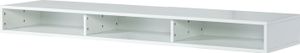 MASSIVMOEBEL24 Lowboard Buche 180x43x17 weiß lackiert WIEN #117